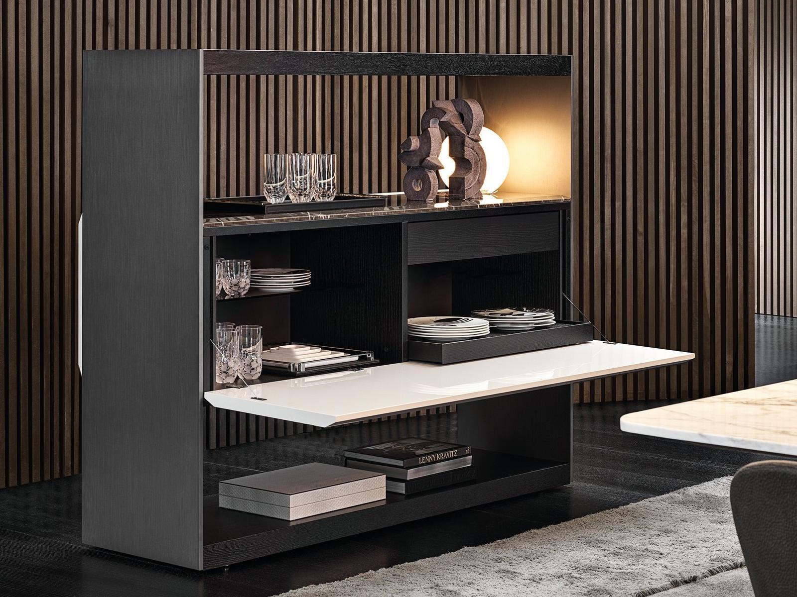 CARSON DINE Highboard with flap doors