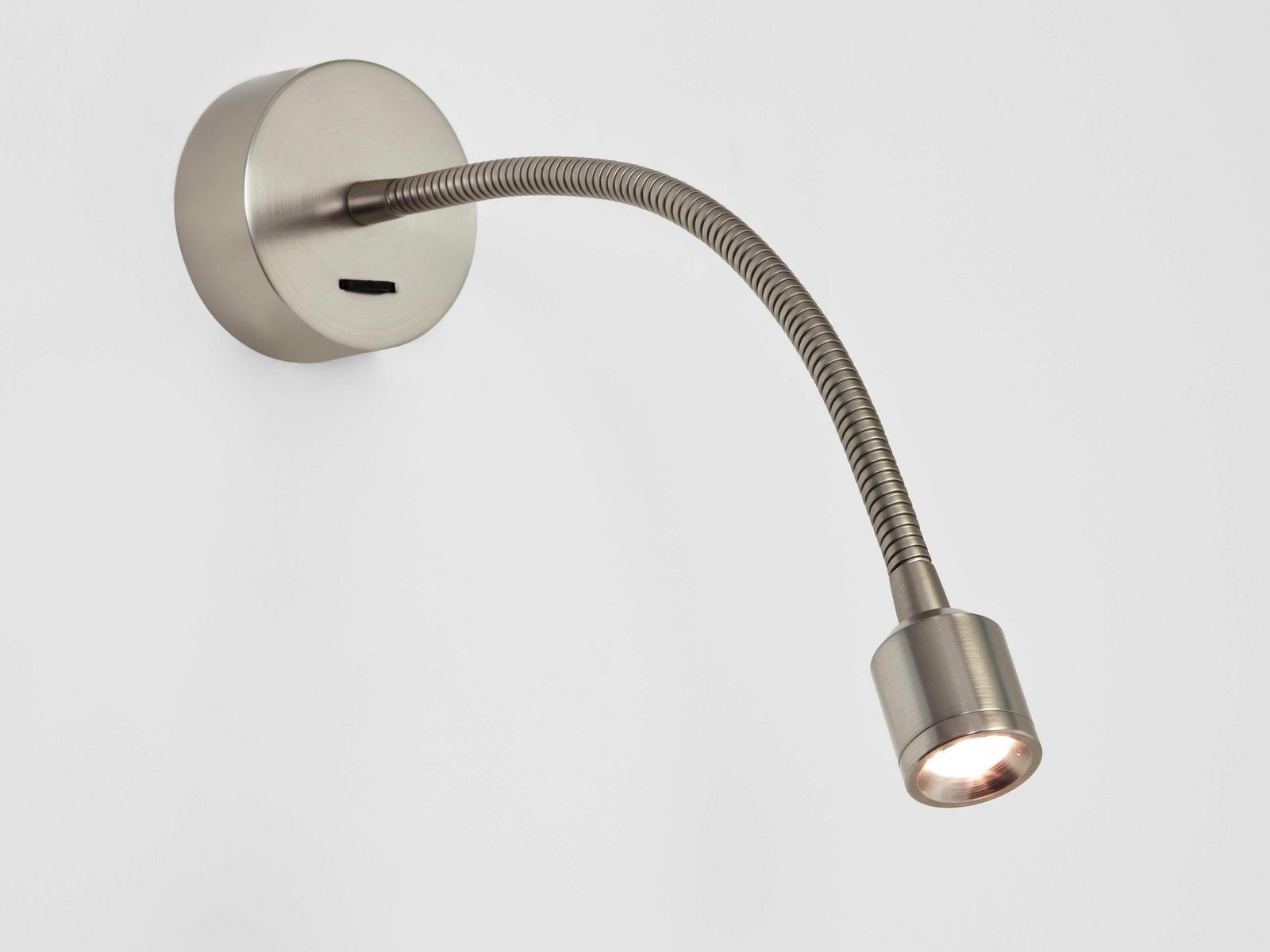 FOSSO LED zinc reading lamp with swing arm