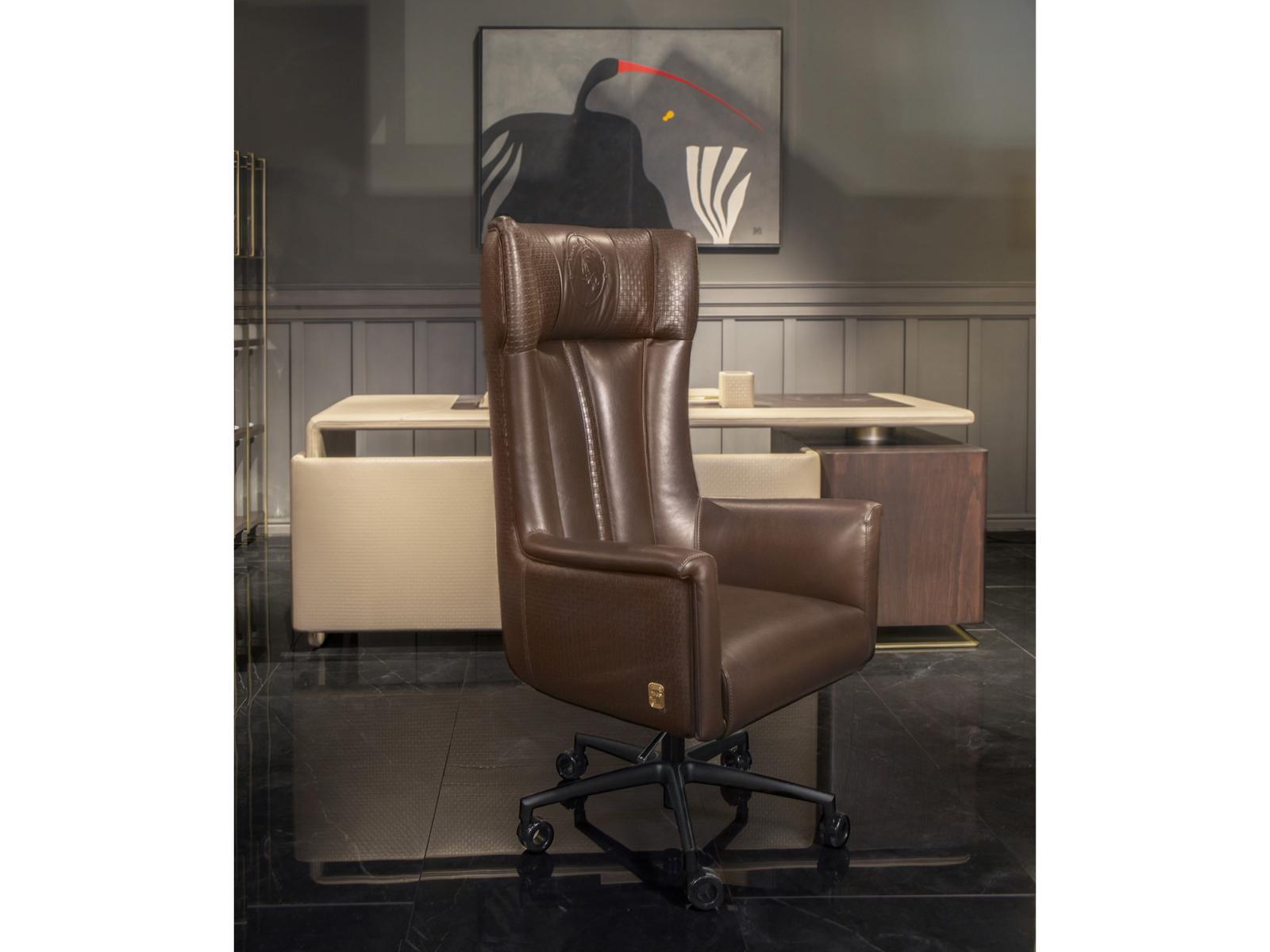 KOWLOON Swivel Deerskin executive chair