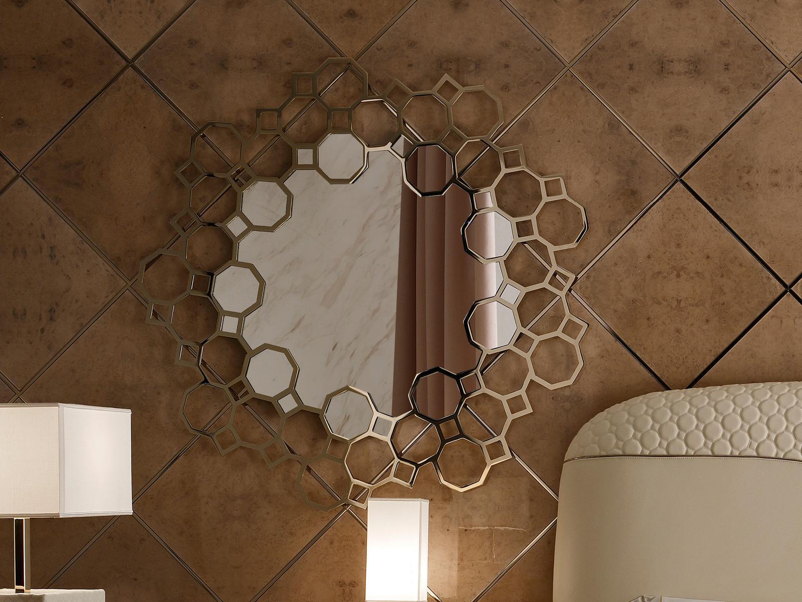 JENNY Round wall-mounted metal mirror