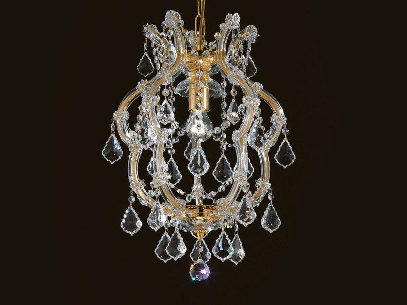 MARIA TERESA VE 954 1 Painted metal chandelier with crystals