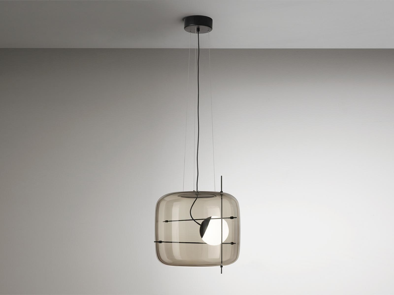 PLOT LED direct light blown glass pendant lamp