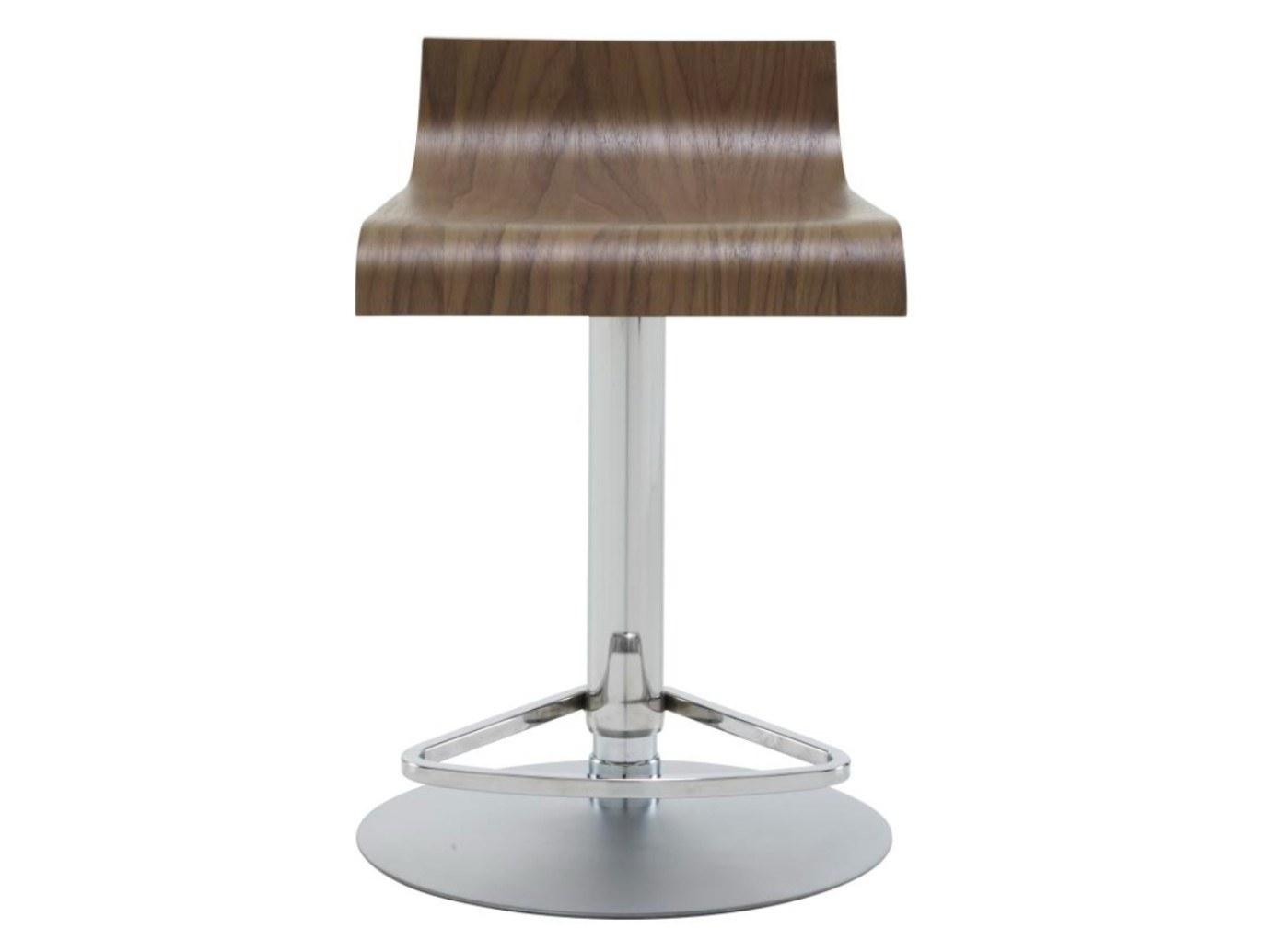 PAM High height-adjustable multi-layer wood stool