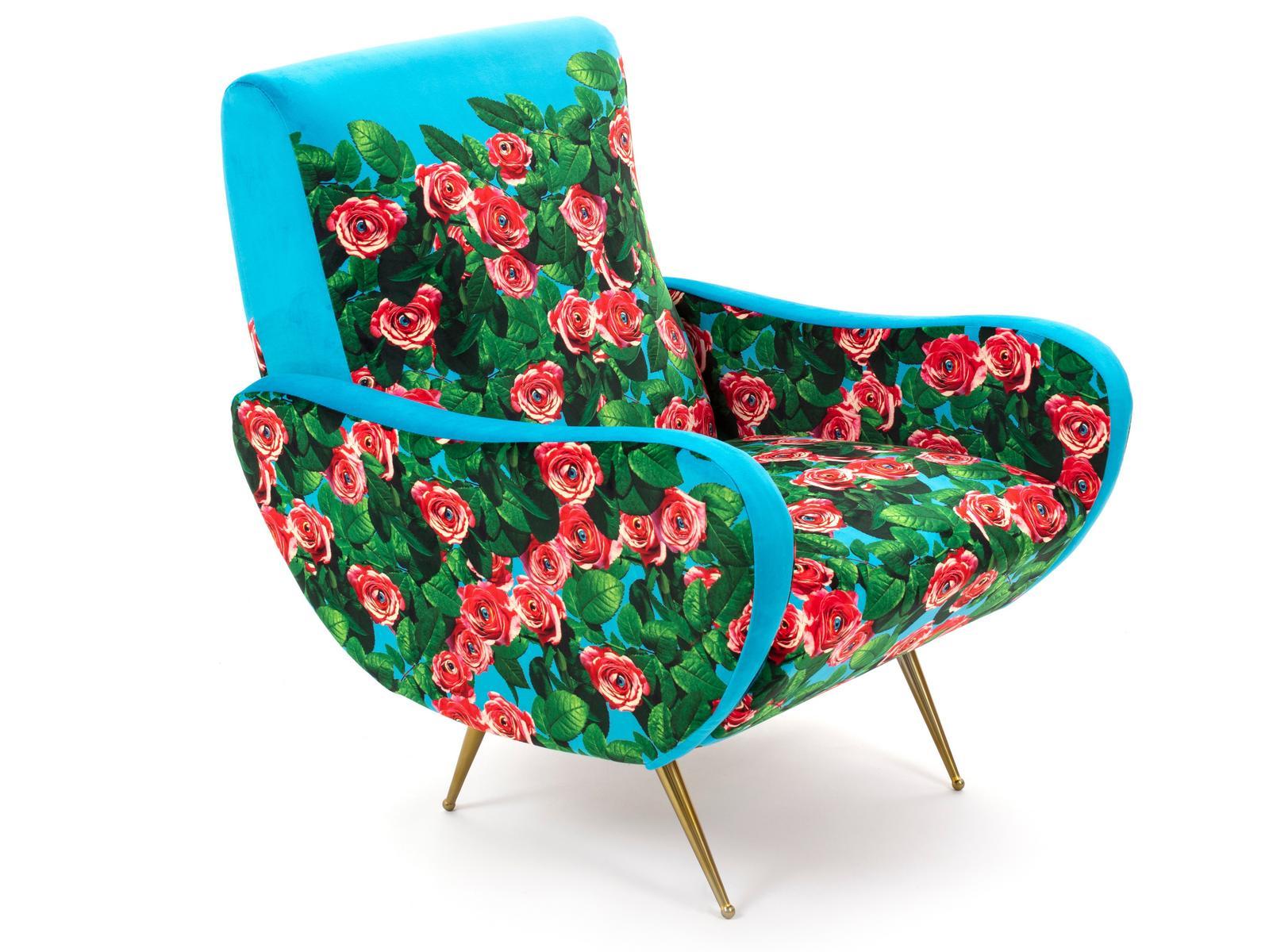 ROSES Fabric armchair with armrests