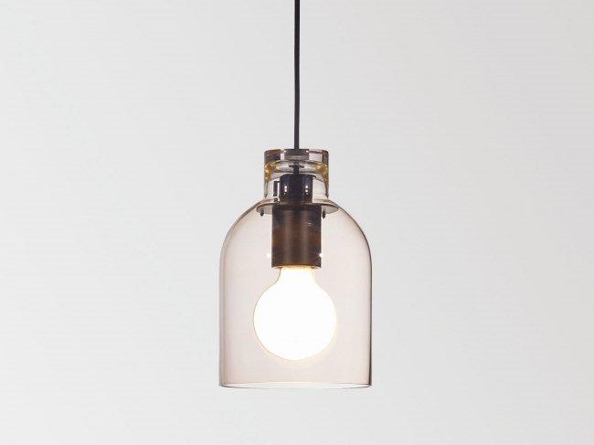 MANTELLO GLASS E27 Blown glass pendant lamp