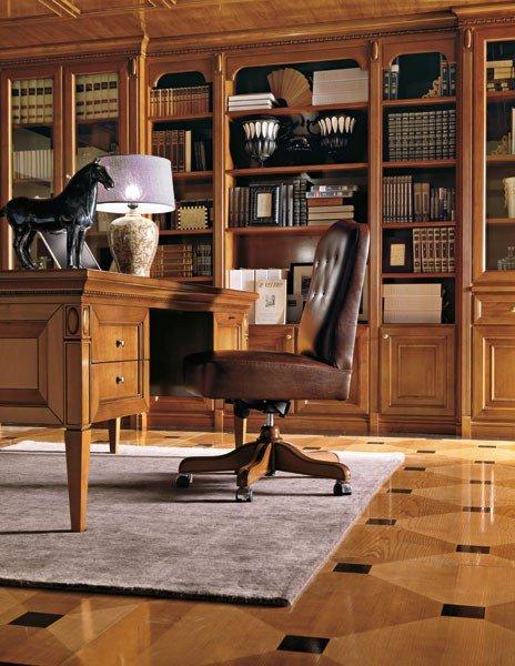 TORINO Wall-mounted custom cherry wood bookcase TORINO Wall-mounted custom cherry wood bookcase