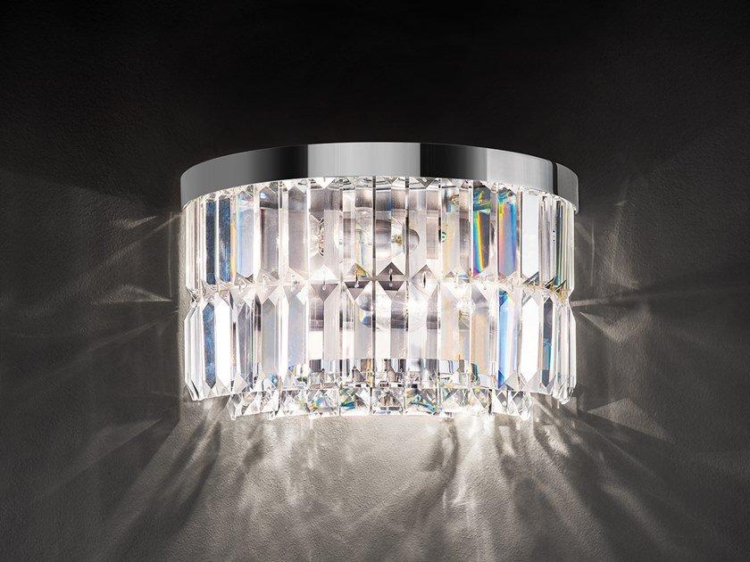 IMPERO & DECO VE 760 A2 RD Incandescent metal wall light with crystals