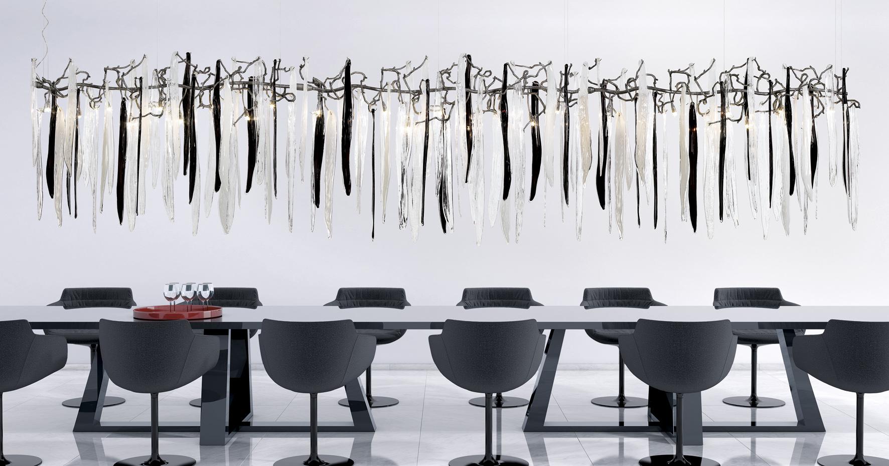 WATERFALL CT3383/27 Handmade bronze pendant lamp