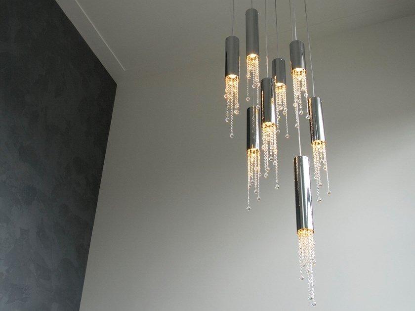 SEXY CRYSTALS H8 Metal pendant lamp with crystals