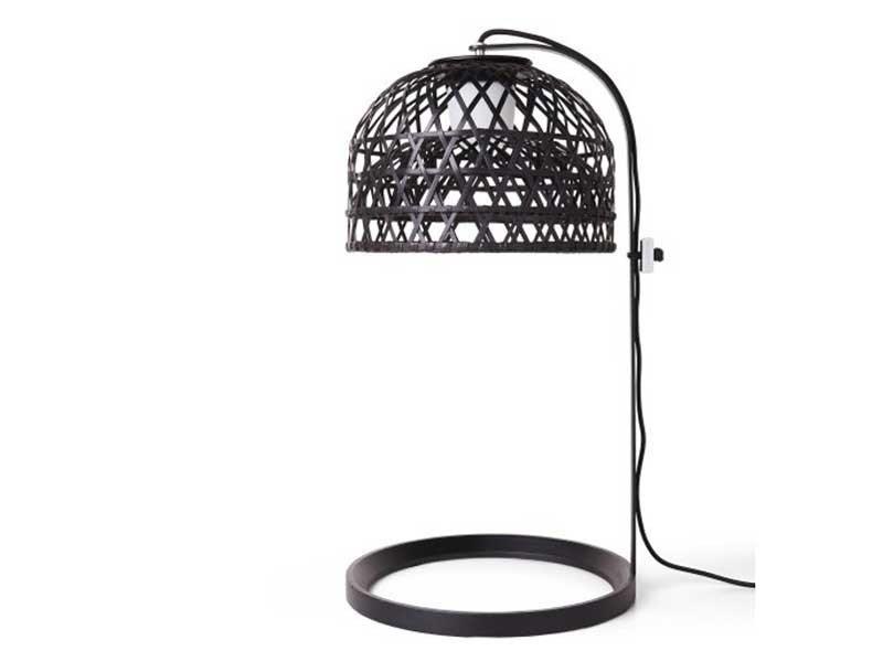 EMPEROR TABLE LAMP Bamboo table lamp with fixed arm