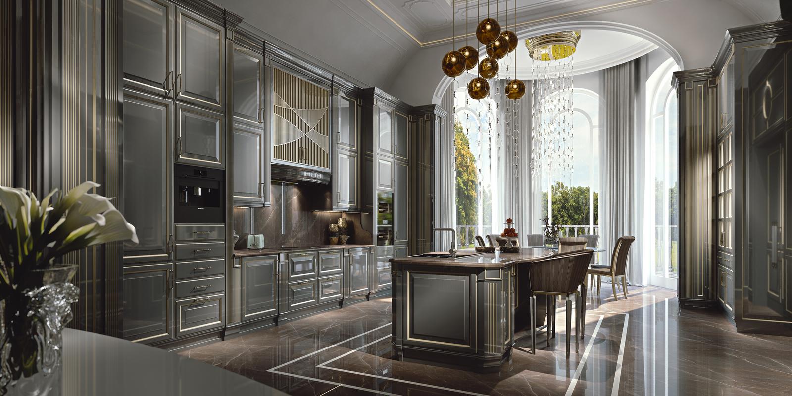 GRAND GOURMET Lacquered kitchen
