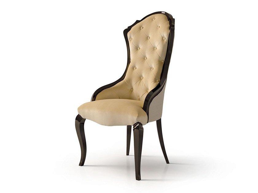 6110 Velvet chair with armrests