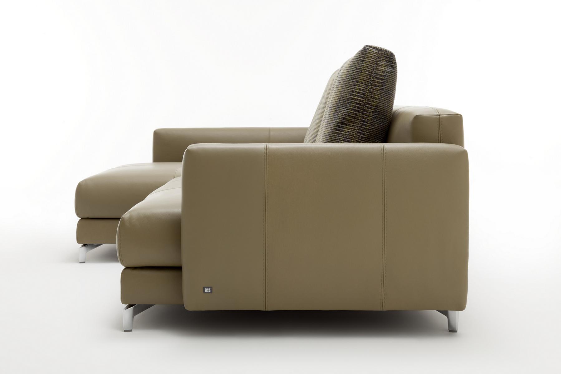 007 NUVOLA Sectional leather sofa with chaise longue 007 NUVOLA Sectional leather sofa with chaise longue