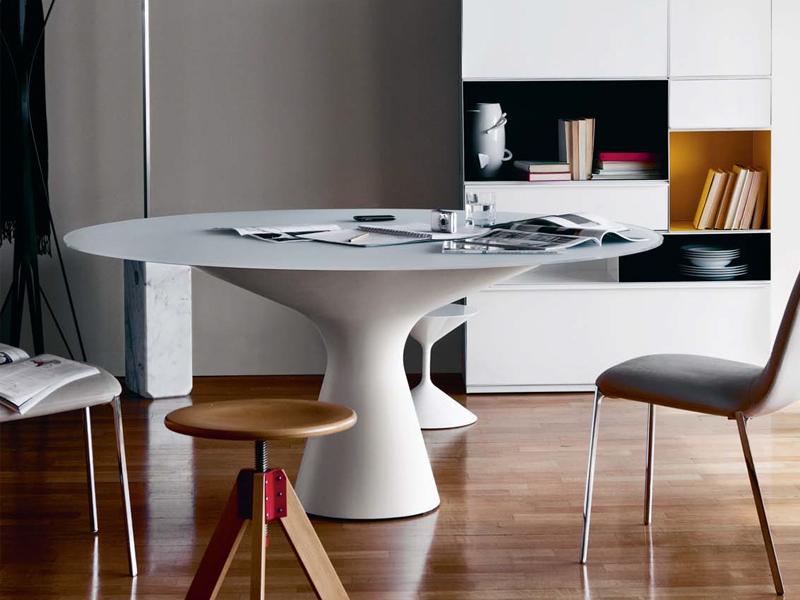 BLANCO Round Cristalplant® living room table