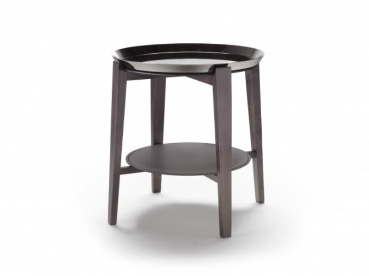 CABARÈ Round coffee table with tray
