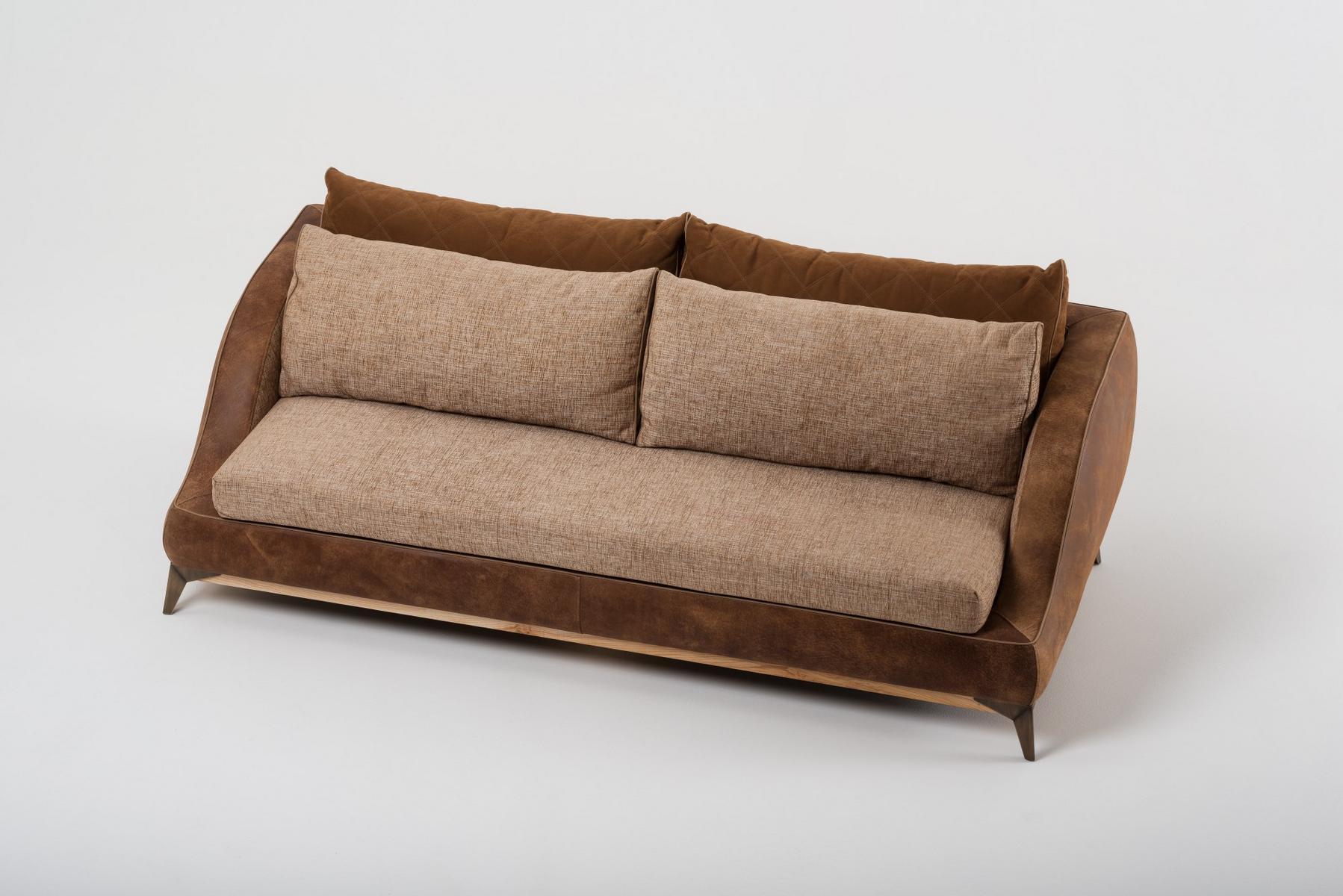 COUCH 3 seater cotton sofa