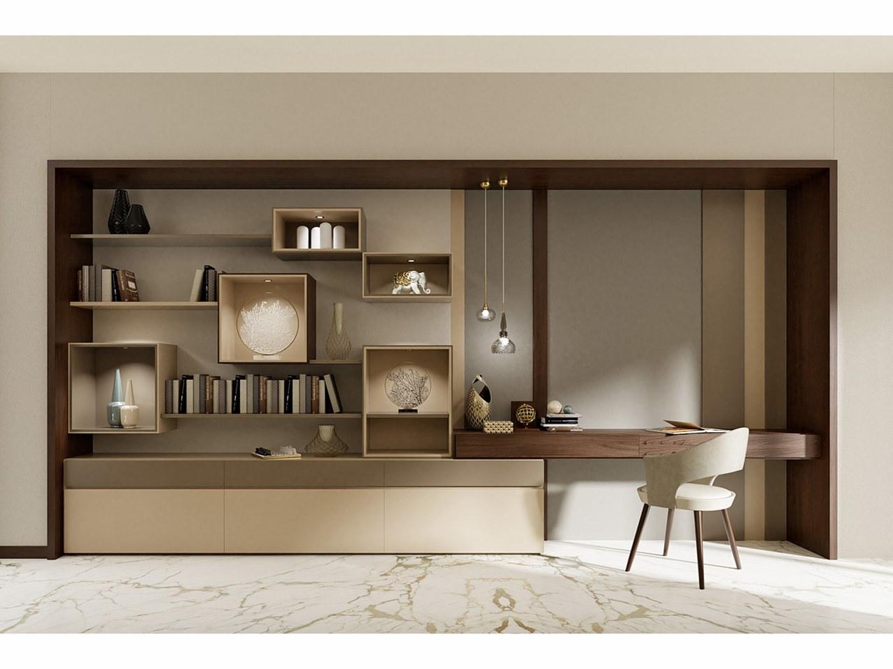 PR.855.1 Custom wooden TV wall system PR.855.1 Custom wooden TV wall system