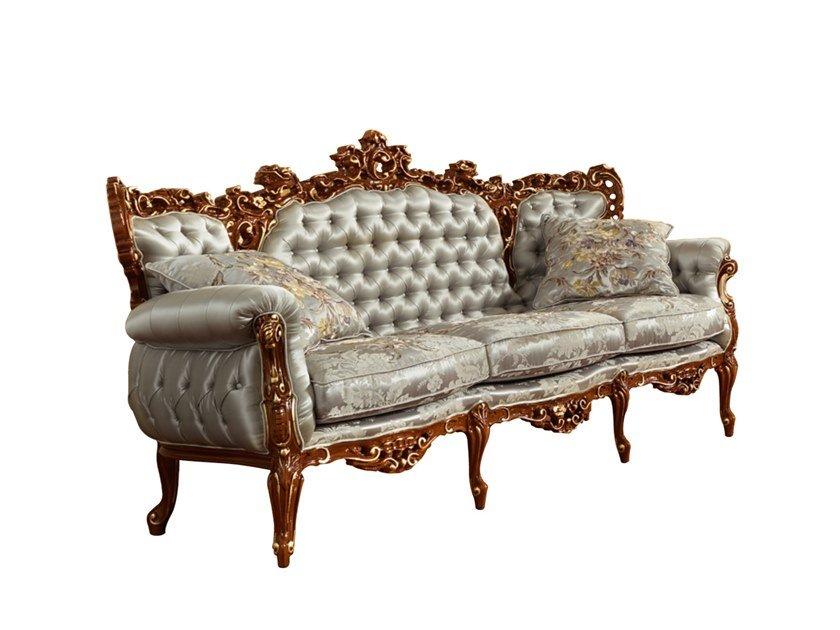 PRESTIGE PLUS Tufted fabric sofa