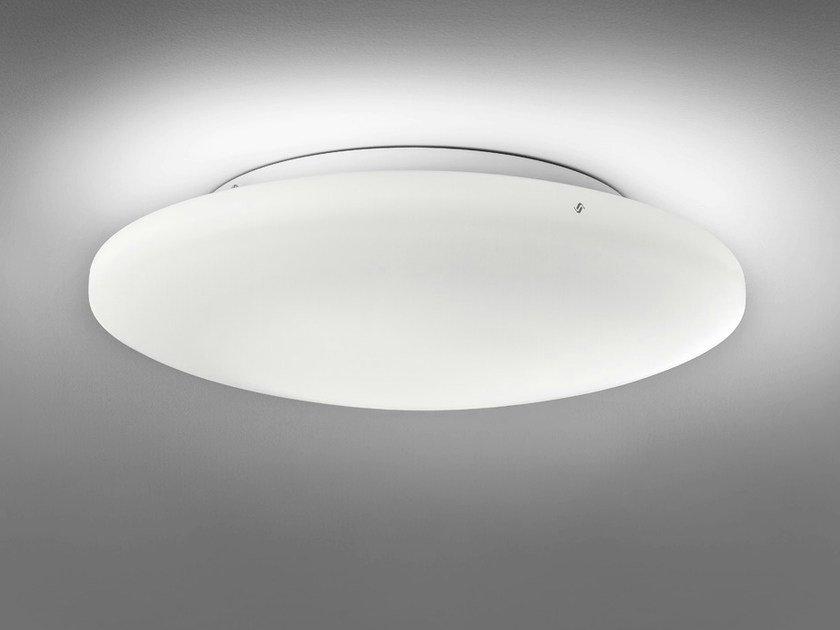 SOFT PP Satin glass wall lamp / ceiling lamp