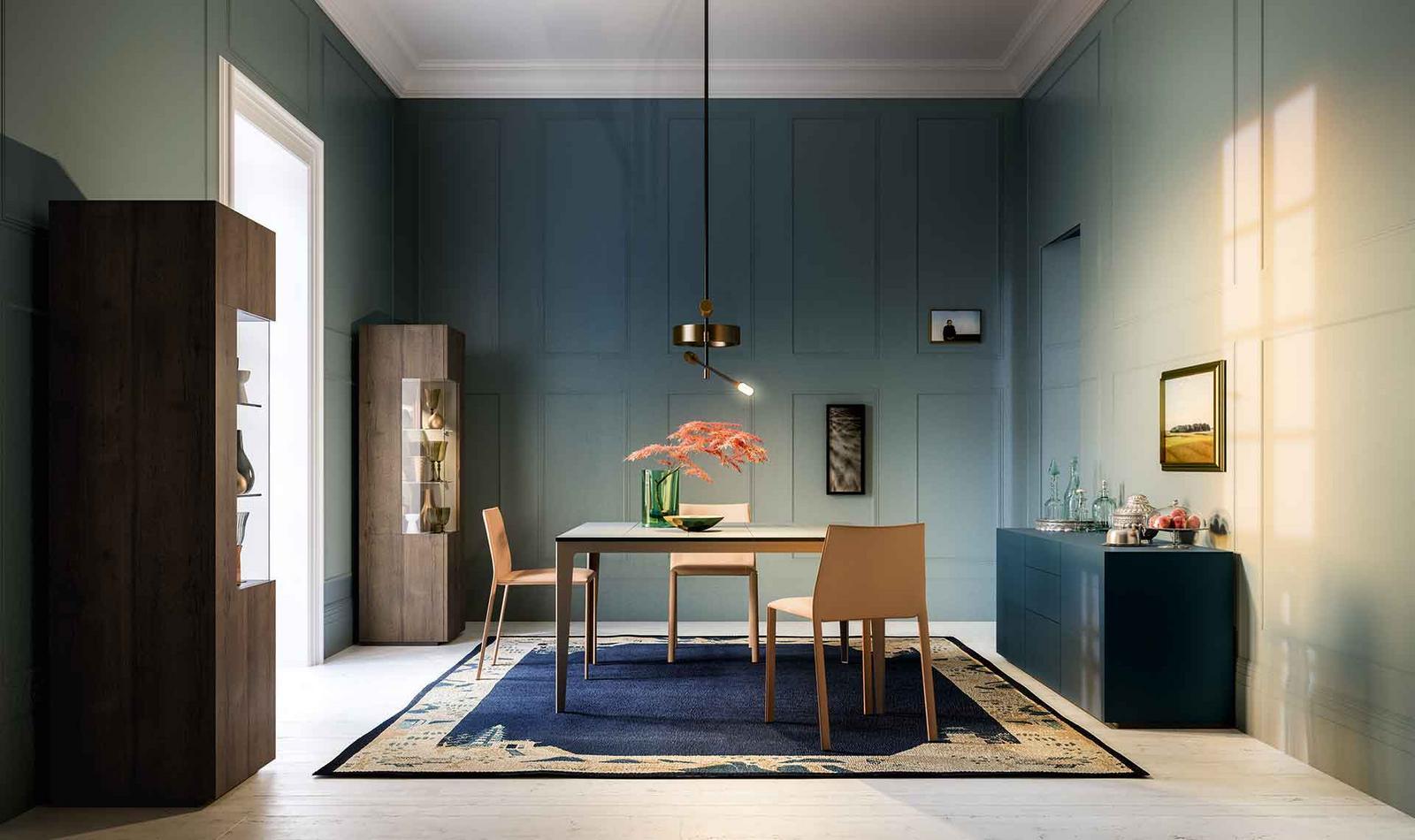 METROPOLIS Modular lacquered sideboard with doors