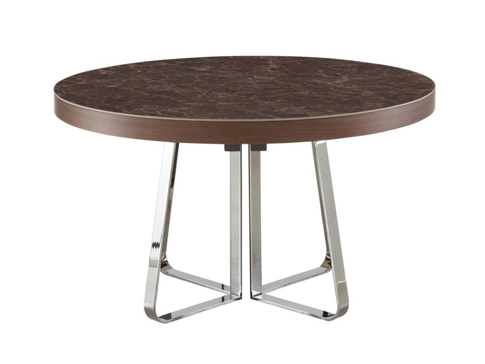 AVA Extending round porcelain stoneware dining table