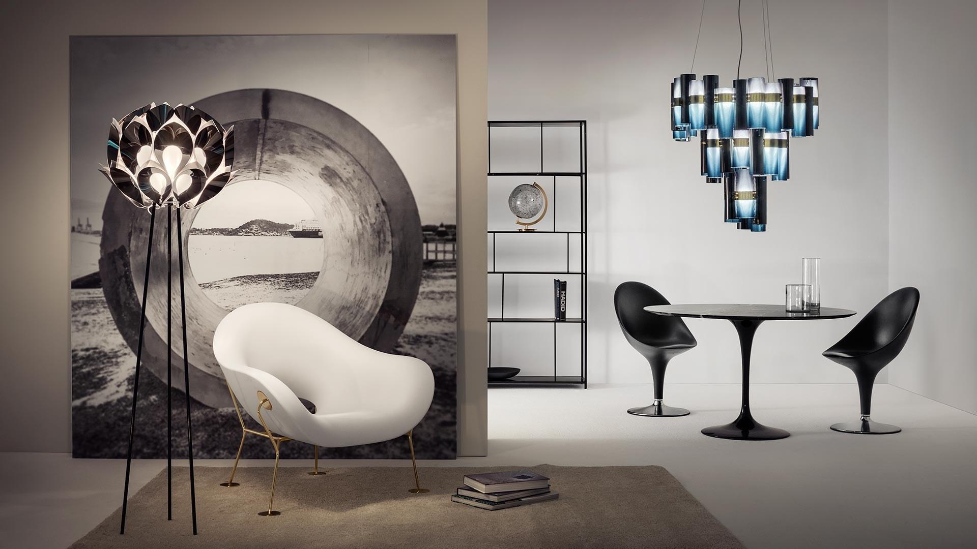 FLORA SILVER LED Steelflex® floor lamp