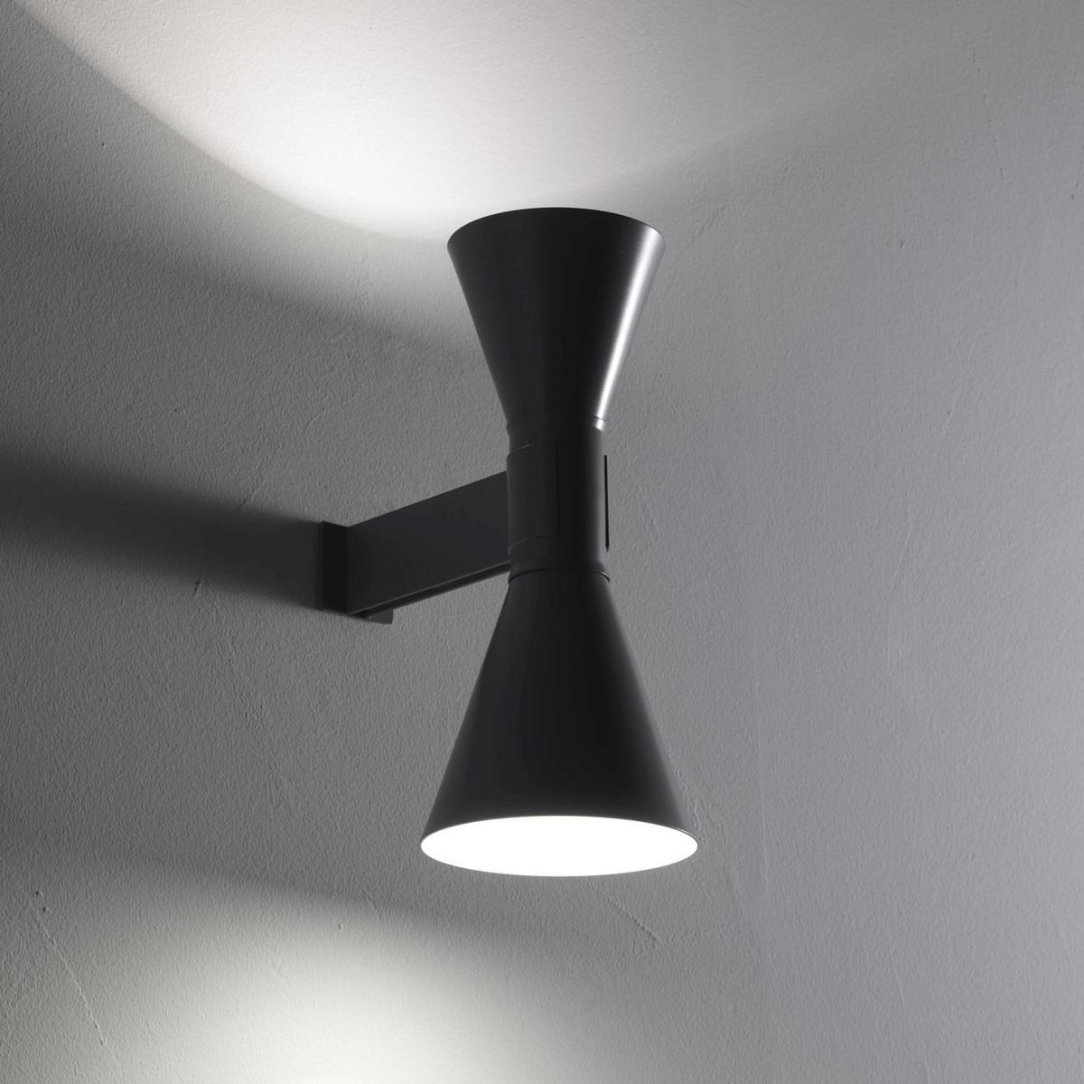 APPLIQUE DE MARSEILLE Direct-indirect light aluminium wall light