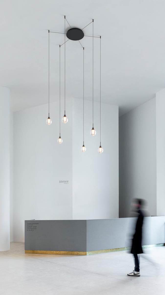 ALASKA BIG FANCY SHAPE LED adjustable glass pendant lamp
