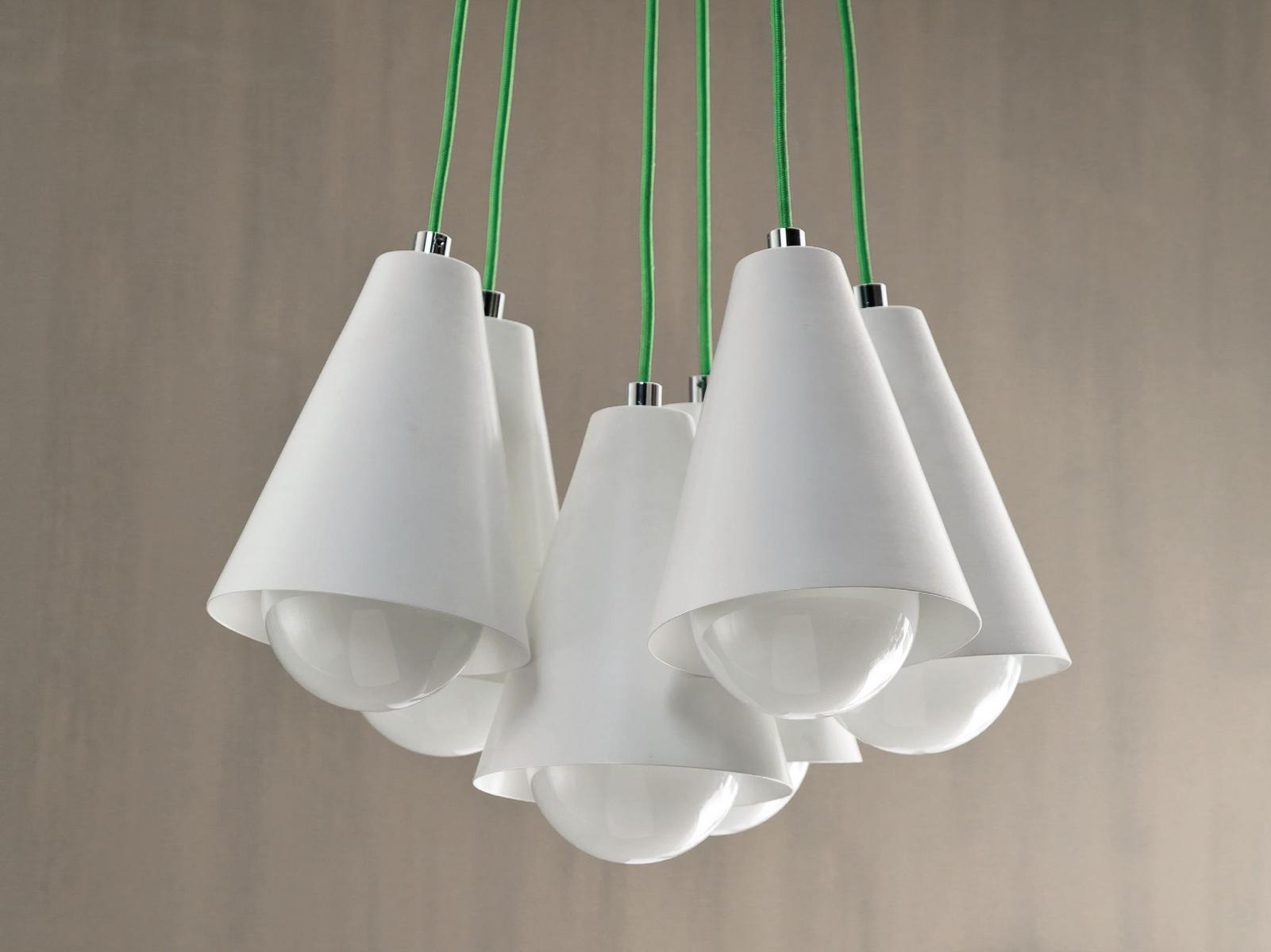CONO 6 Direct light iron pendant lamp