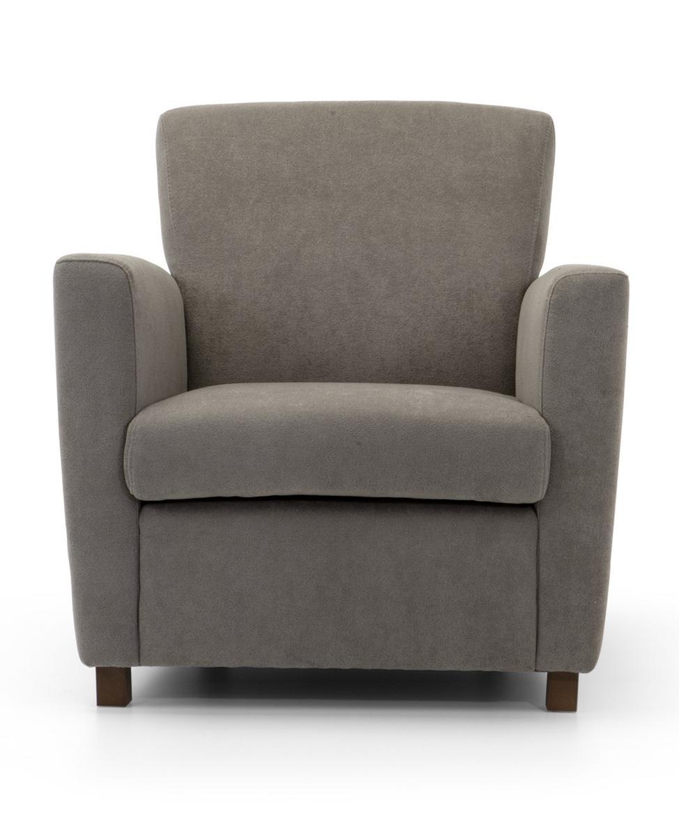 BLANCA Upholstered fabric lobby chair