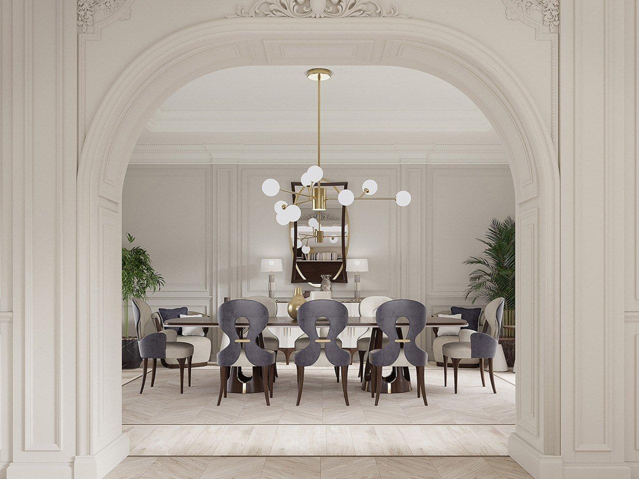 PR.437 Upholstered fabric chair with armrests