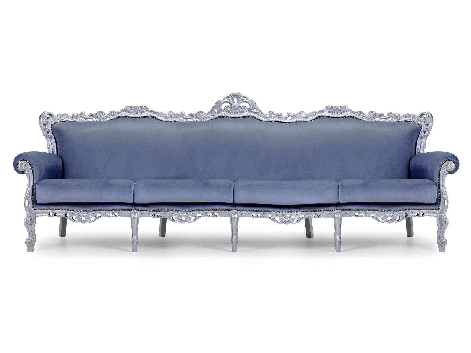 BAROKKO Upholstered 4 seater leather sofa