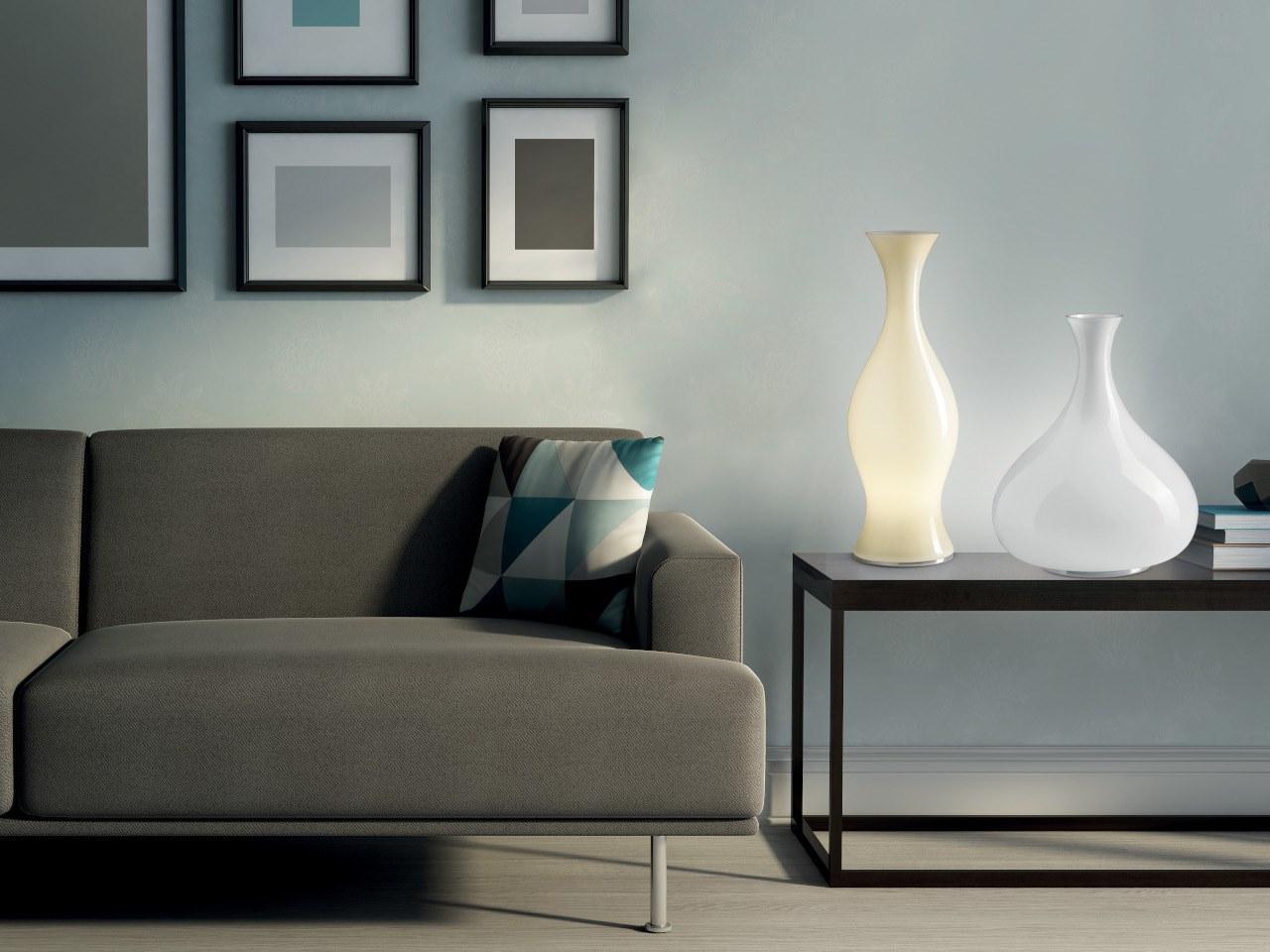 SPRING T LED blown glass table lamp