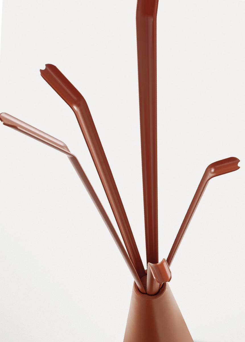 KADOU Polyethylene floor lamp / coat rack