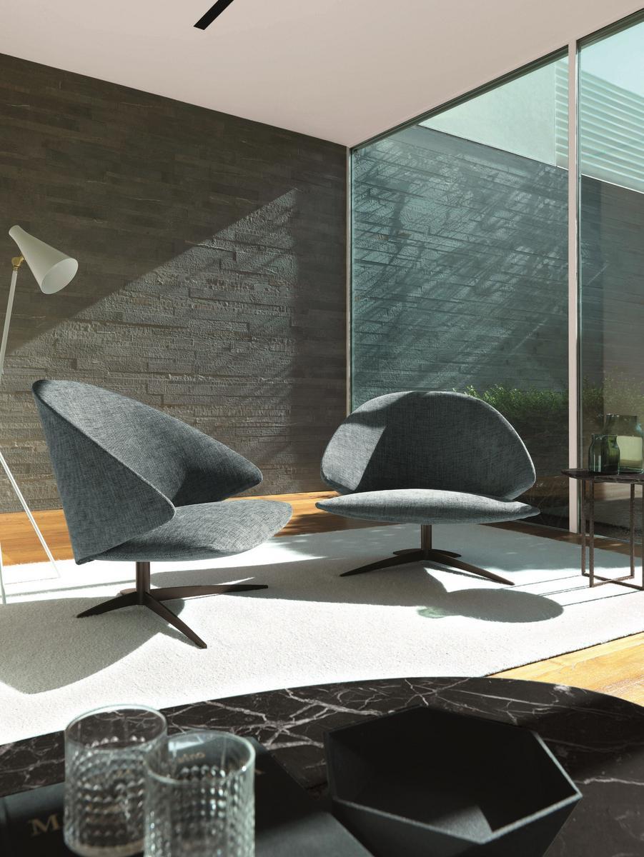 KOSTER Armchair with 4-spoke base