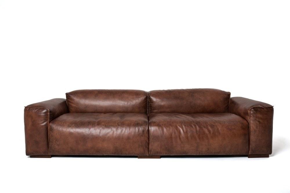 LAZY 3 seater leather sofa