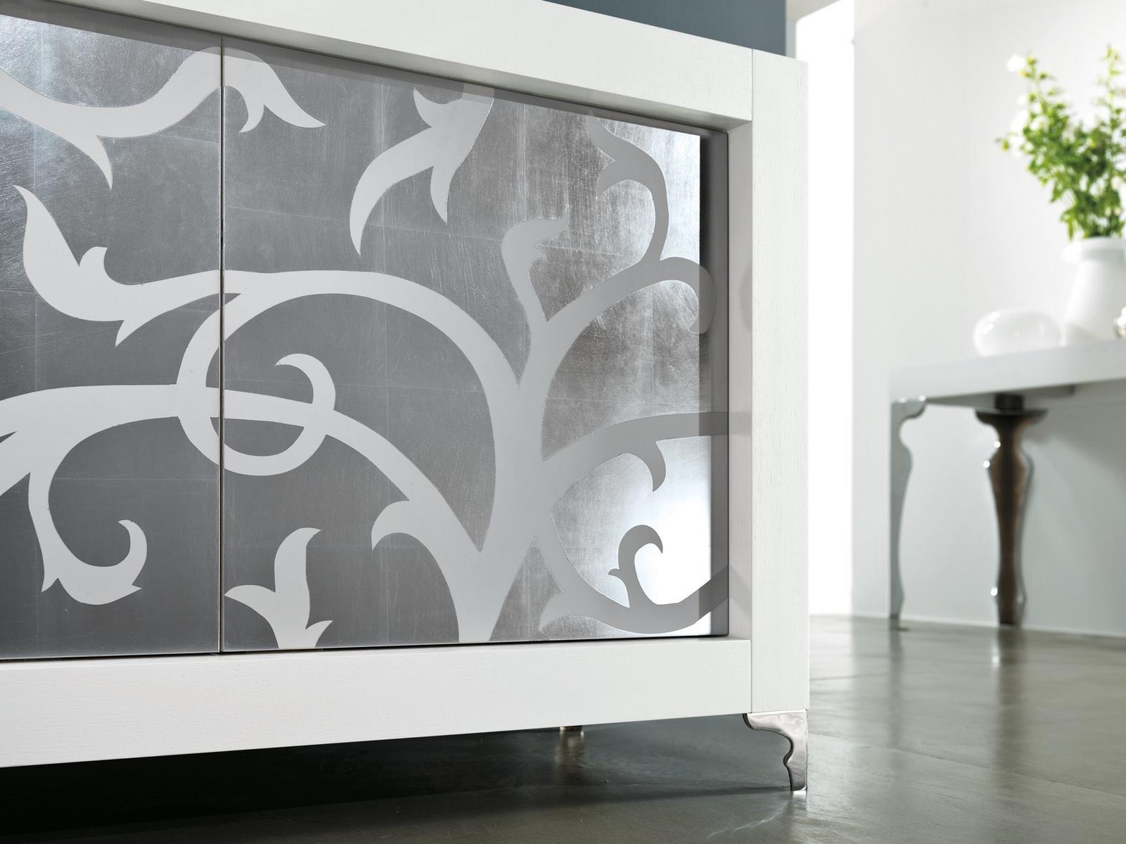 PICASSO - INTARSIO Wooden sideboard with doors