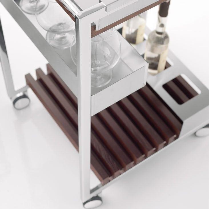 MOJITO Rectangular metal coffee table with drawers