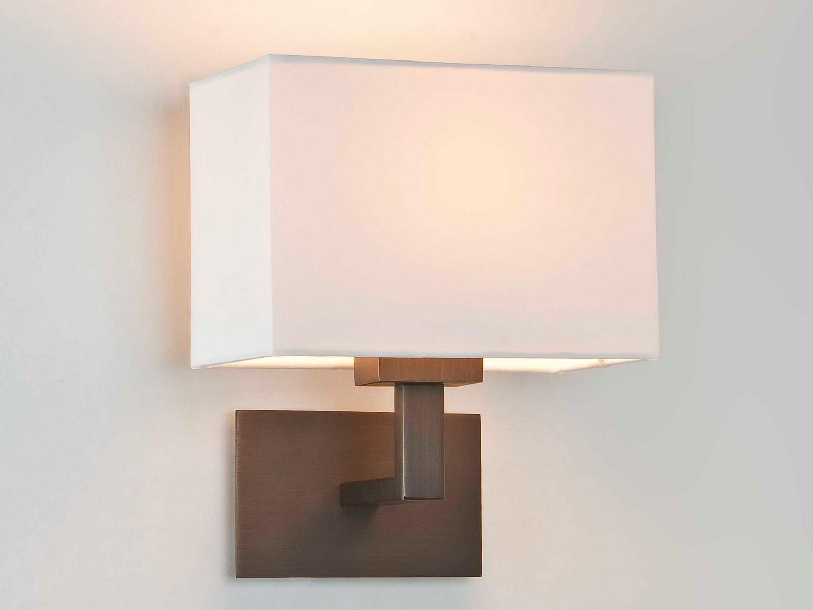 CONNAUGHT Wall lamp in steel and fabric