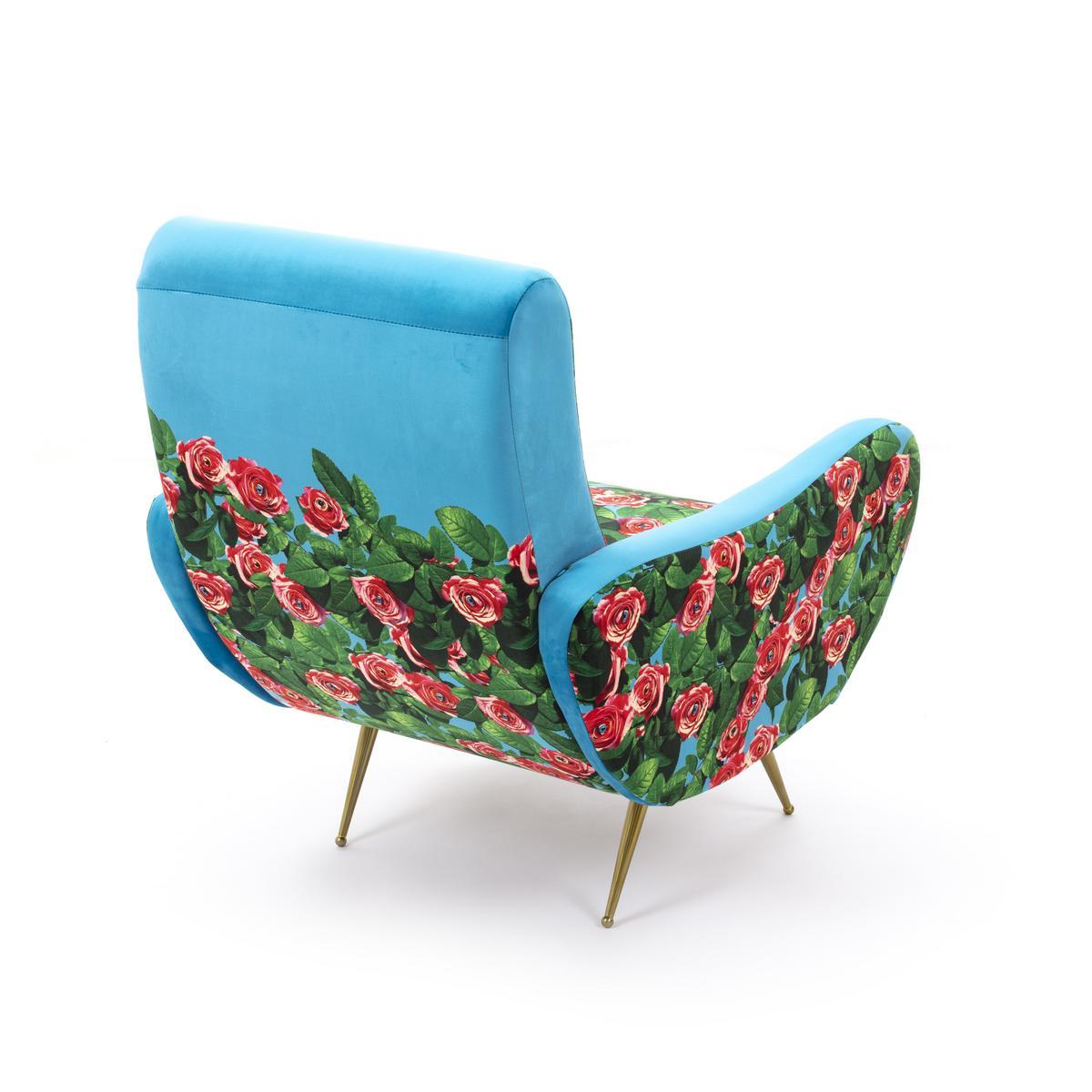ROSES Fabric armchair with armrests