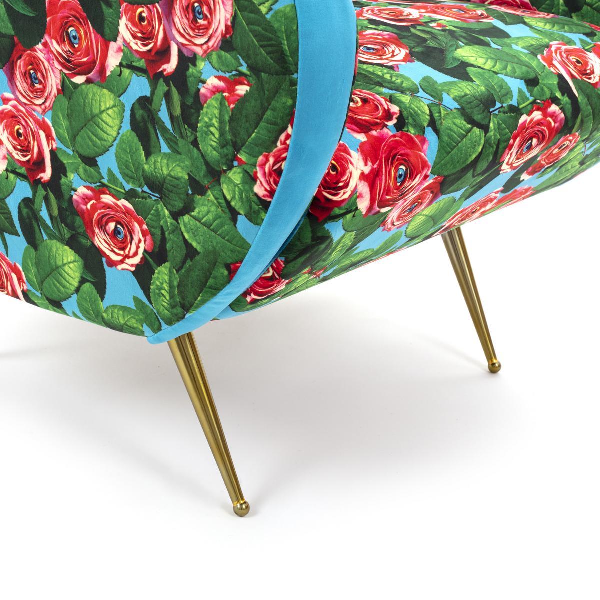ROSES Fabric armchair with armrests