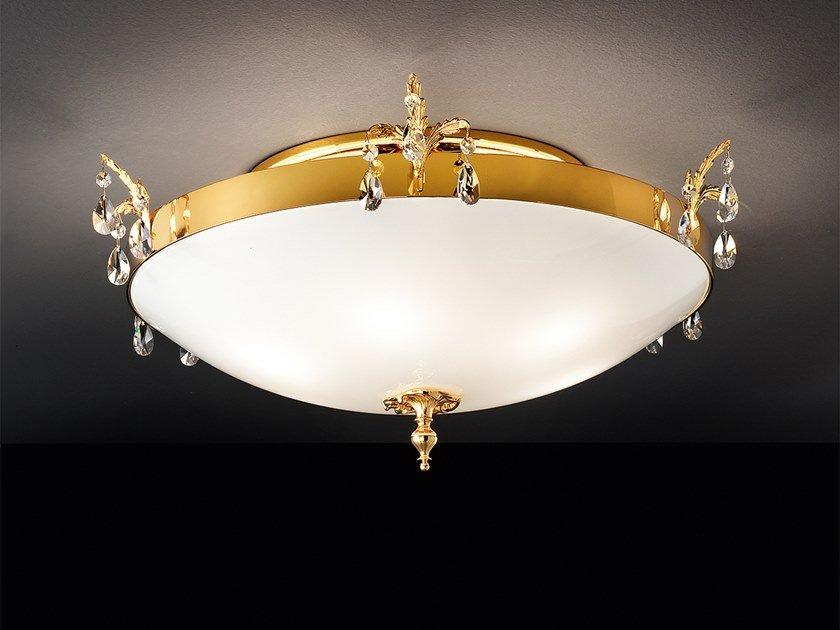 PRIMADONNA PL3 / PL4 Glass ceiling light with crystals PRIMADONNA PL3 / PL4 Glass ceiling light with crystals
