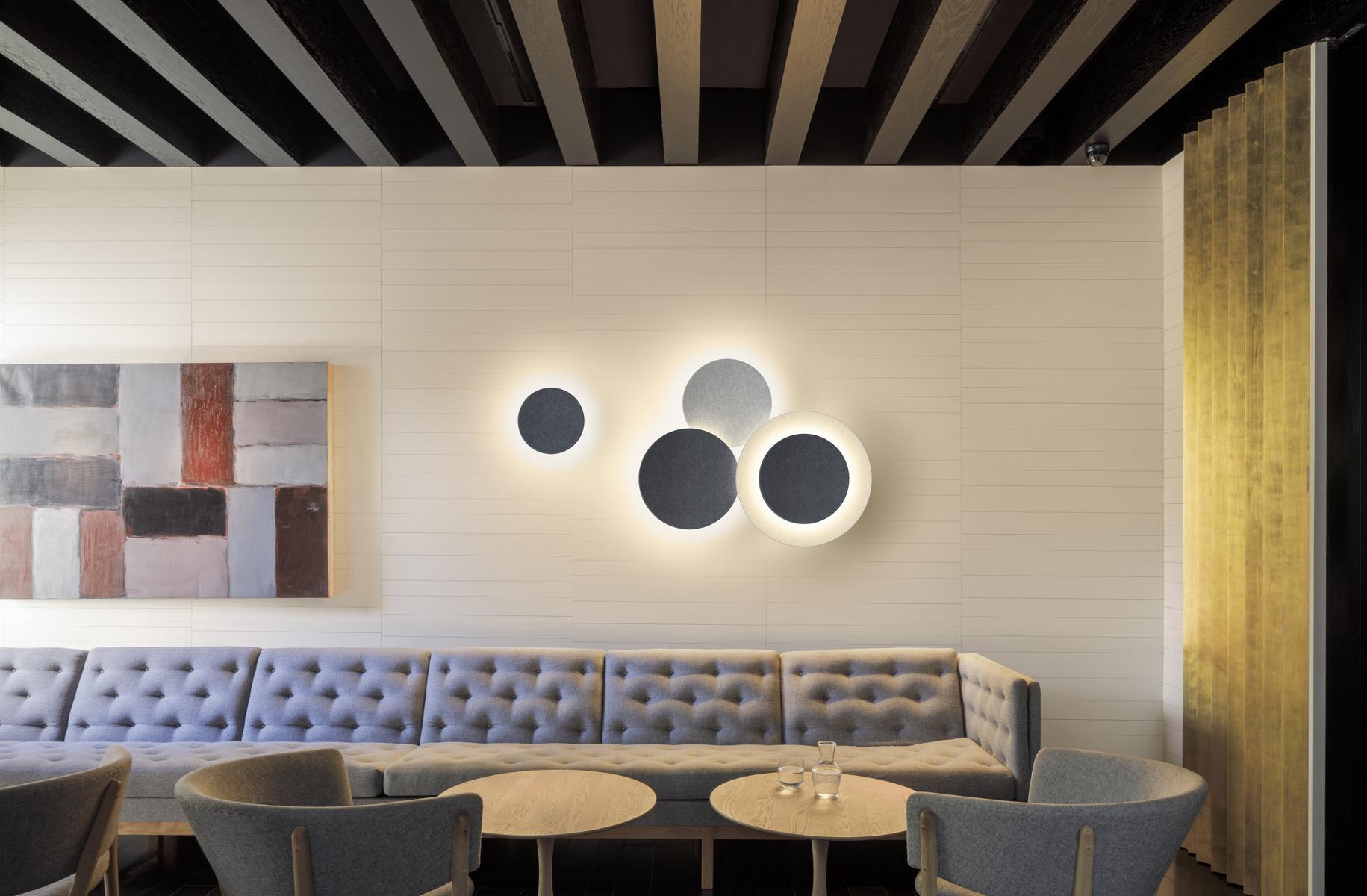 PUCK WALL ART TRIPLE LED indirect light wall light