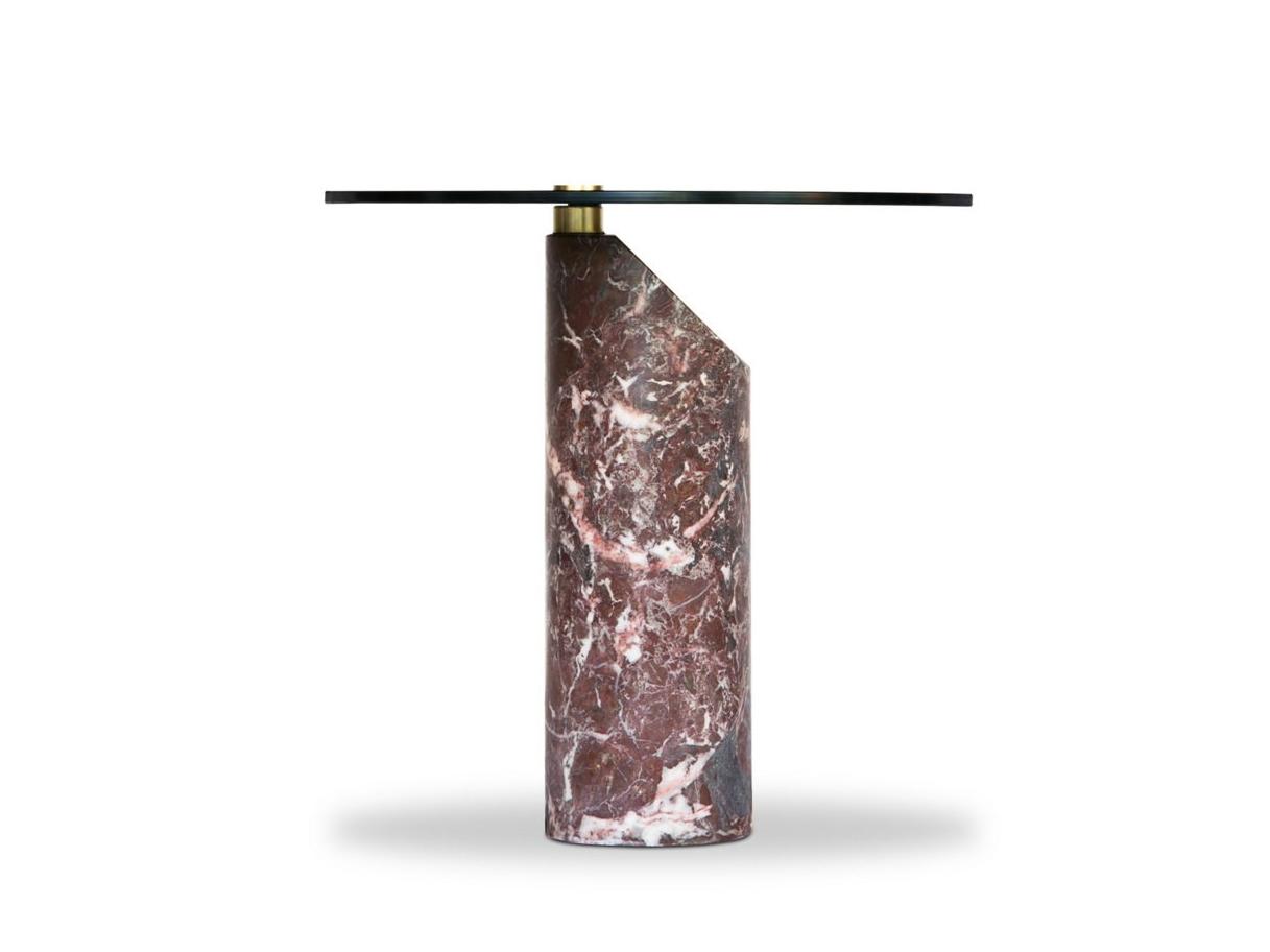 ZIGGY Round marble coffee table