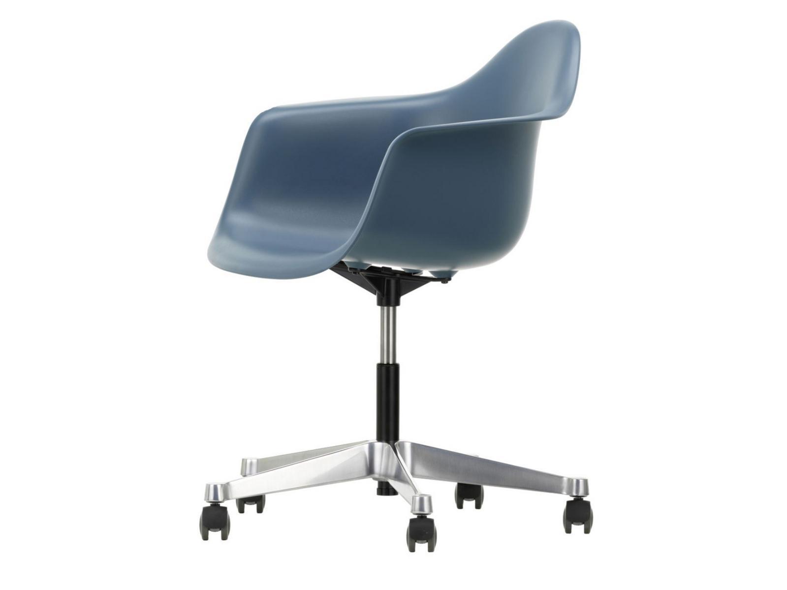 PACC Swivel polypropylene office chair with armrests