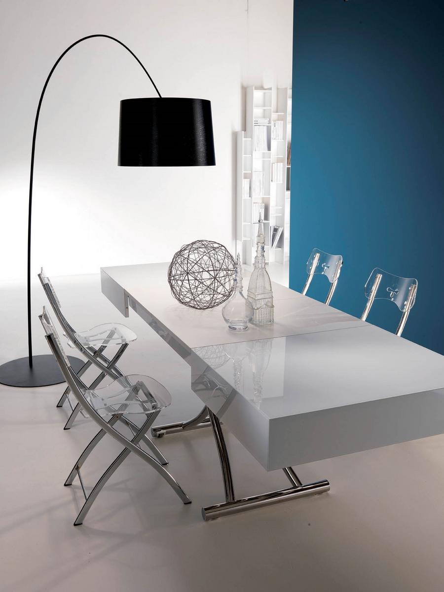 BOX Height-adjustable extending coffee table