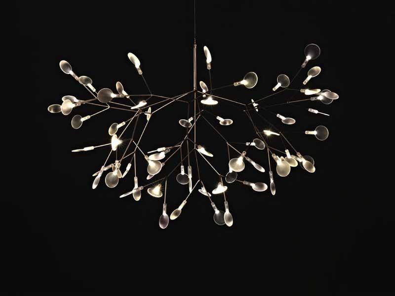 HERACLEUM Adjustable metal pendant lamp
