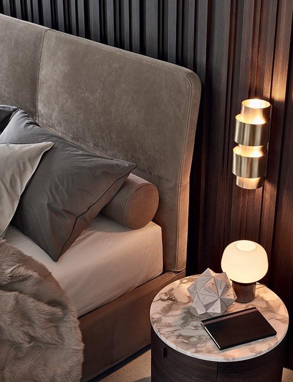 LAZE Upholstered double bed