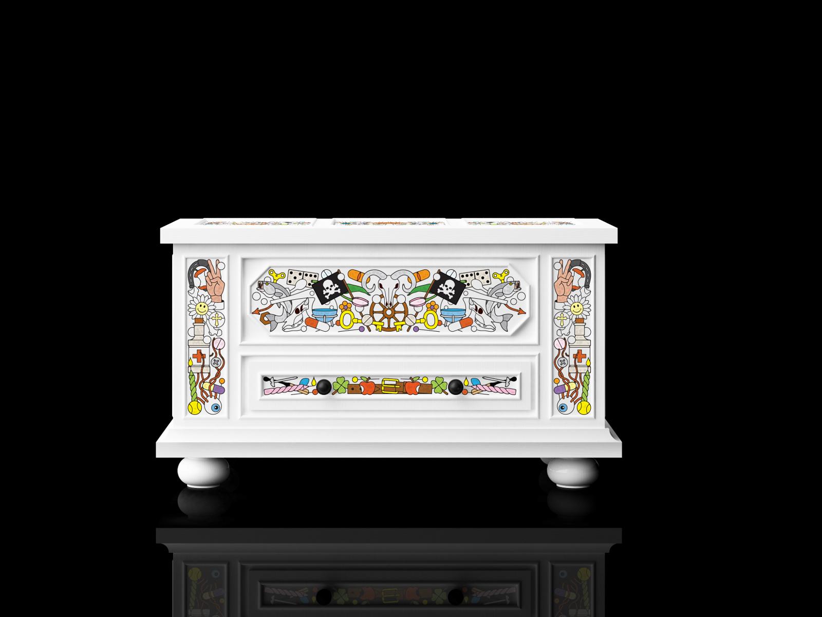 ALTDEUTSCHE Pine chest of drawers