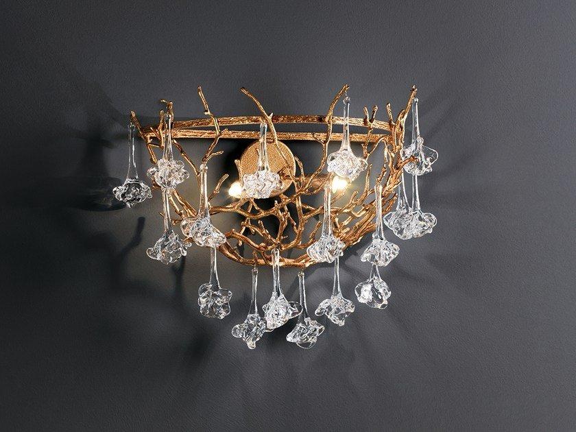 CORAL AP1442/2 Handmade bronze wall lamp